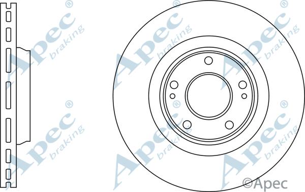 APEC DSK3267 - Гальмівний диск autocars.com.ua