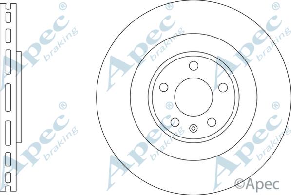 APEC DSK3283 - Гальмівний диск autocars.com.ua