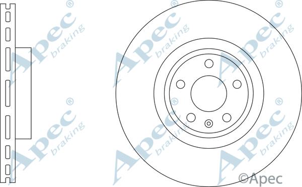 APEC DSK3284 - Гальмівний диск autocars.com.ua