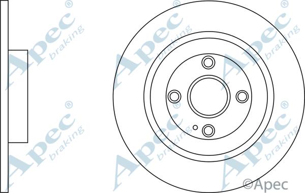 APEC DSK3298 - Гальмівний диск autocars.com.ua