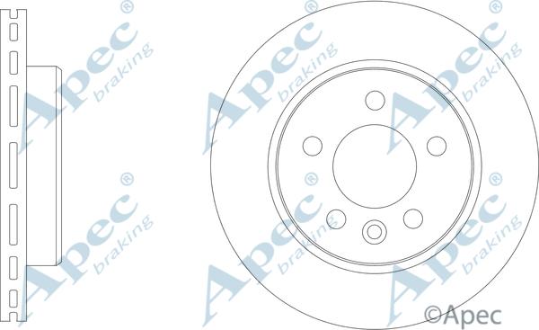 APEC DSK3311 - Гальмівний диск autocars.com.ua