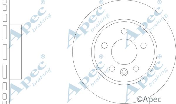 APEC DSK3312 - Гальмівний диск autocars.com.ua