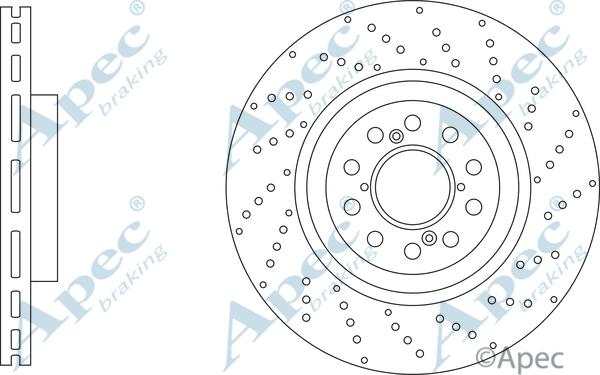 APEC DSK3315 - Гальмівний диск autocars.com.ua