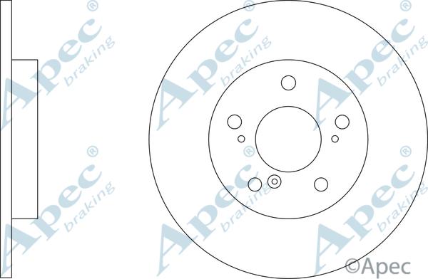 APEC DSK3316 - Гальмівний диск autocars.com.ua