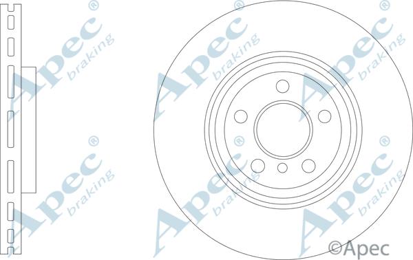 APEC DSK3324 - Гальмівний диск autocars.com.ua