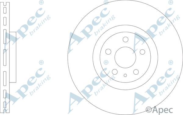 APEC DSK3328 - Гальмівний диск autocars.com.ua