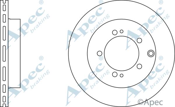 APEC DSK332 - Гальмівний диск autocars.com.ua