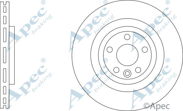 APEC DSK3380 - Гальмівний диск autocars.com.ua