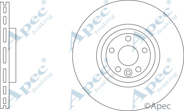 APEC DSK3385 - Гальмівний диск autocars.com.ua