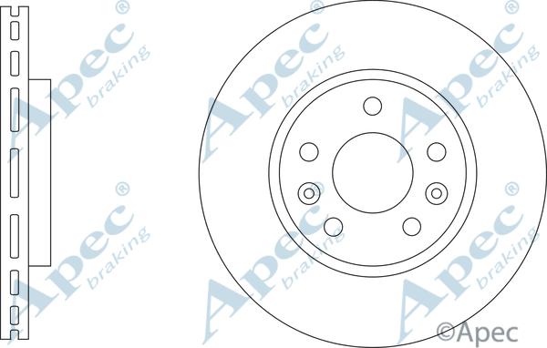 APEC DSK3390 - Гальмівний диск autocars.com.ua