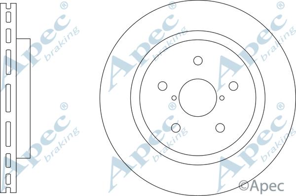 APEC DSK3396 - Гальмівний диск autocars.com.ua