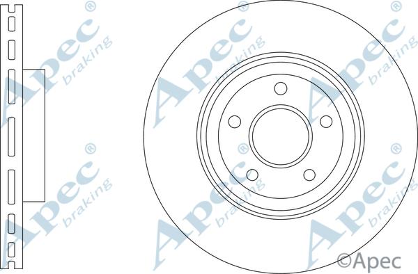 APEC DSK3480 - Гальмівний диск autocars.com.ua