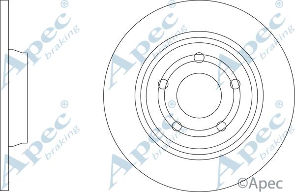 APEC DSK3481 - Гальмівний диск autocars.com.ua