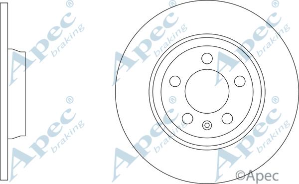 APEC DSK3499 - Гальмівний диск autocars.com.ua