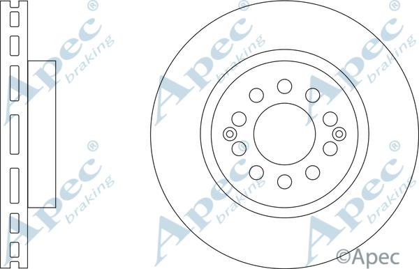 APEC DSK3519 - Гальмівний диск autocars.com.ua