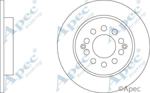 APEC DSK3520 - Гальмівний диск autocars.com.ua