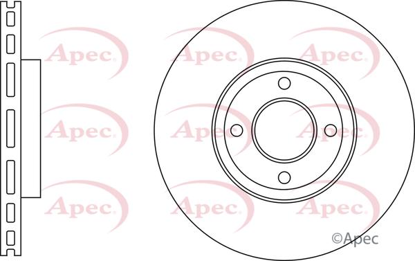 APEC DSK3523 - Гальмівний диск autocars.com.ua