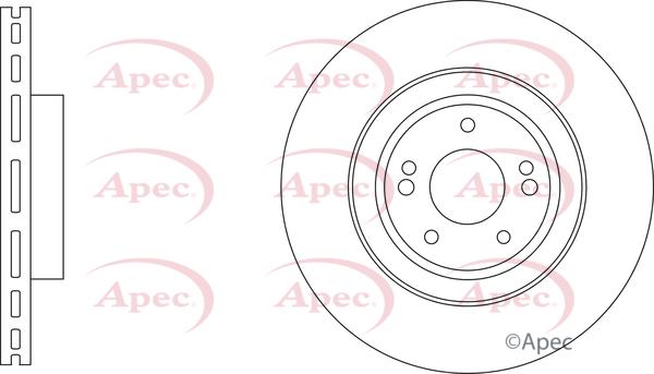 APEC DSK3524 - Гальмівний диск autocars.com.ua