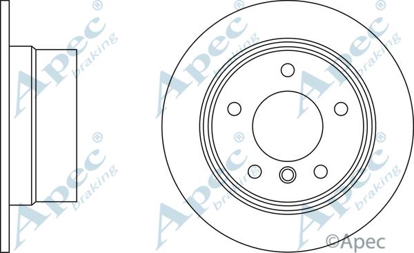 APEC DSK352 - Гальмівний диск autocars.com.ua