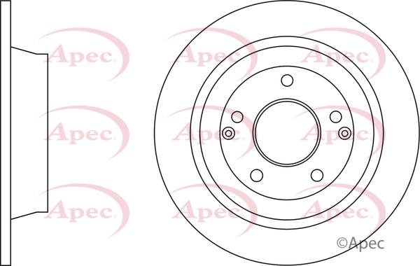 APEC DSK3530 - Гальмівний диск autocars.com.ua