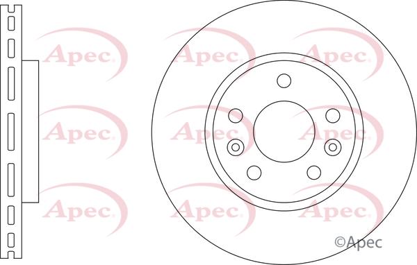 APEC DSK3853 - Гальмівний диск autocars.com.ua