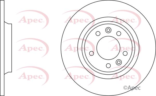 APEC DSK3628 - Гальмівний диск autocars.com.ua