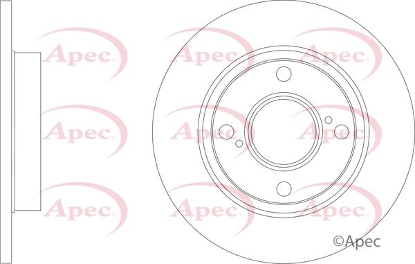 APEC DSK3828 - Гальмівний диск autocars.com.ua