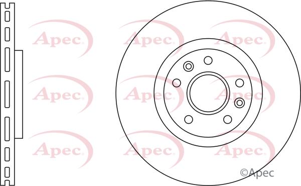 APEC DSK3857 - Гальмівний диск autocars.com.ua
