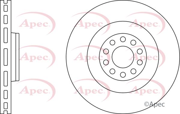 APEC DSK3927 - Гальмівний диск autocars.com.ua
