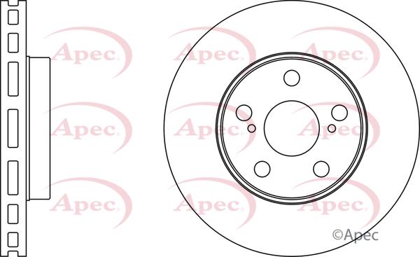 APEC DSK4101 - Гальмівний диск autocars.com.ua