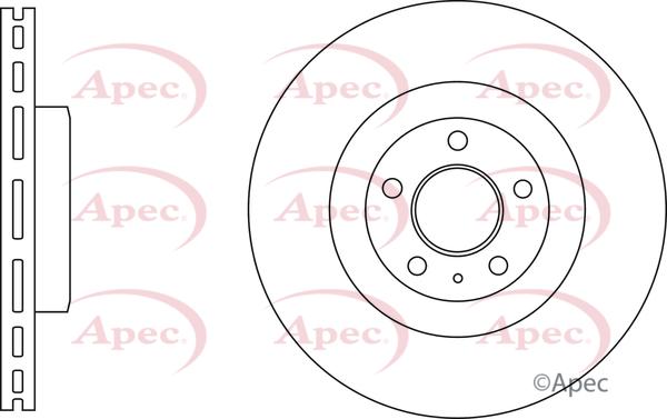 APEC DSK4151 - Гальмівний диск autocars.com.ua
