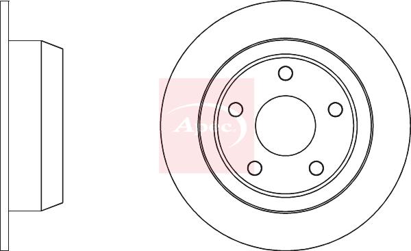 APEC DSK4190 - Гальмівний диск autocars.com.ua