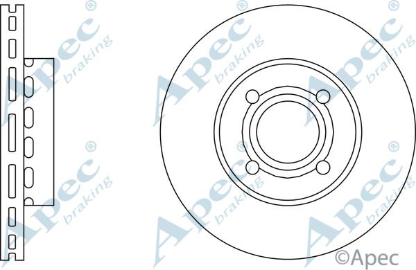 APEC DSK517 - Гальмівний диск autocars.com.ua