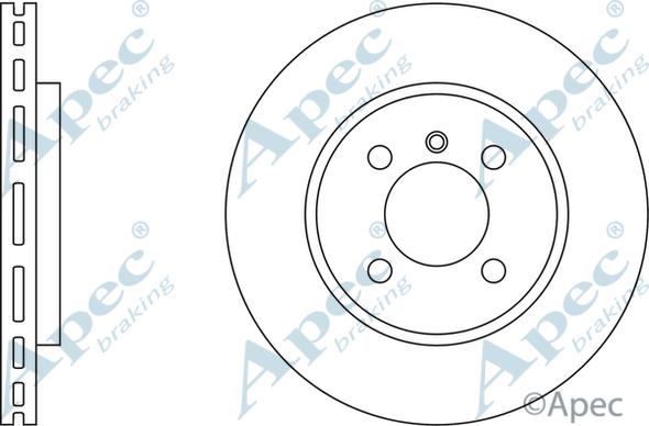APEC DSK539 - Гальмівний диск autocars.com.ua
