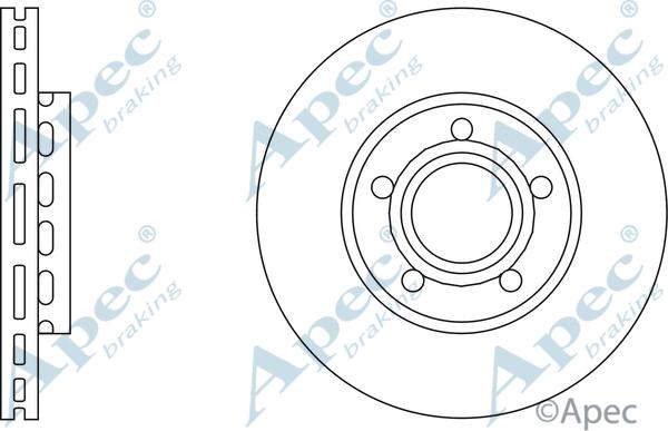 APEC DSK542 - Гальмівний диск autocars.com.ua