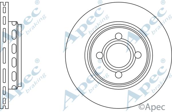 APEC DSK631 - Гальмівний диск autocars.com.ua