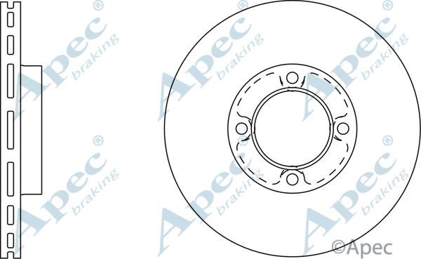 APEC DSK659 - Гальмівний диск autocars.com.ua