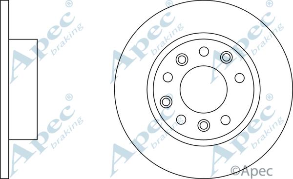 APEC DSK700 - Гальмівний диск autocars.com.ua