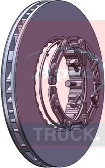 APEC DSK7034 - Гальмівний диск autocars.com.ua