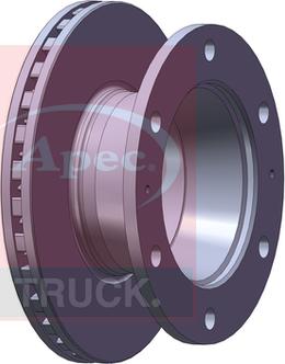 APEC DSK7042 - Гальмівний диск autocars.com.ua