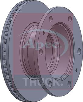 APEC DSK7043 - Гальмівний диск autocars.com.ua