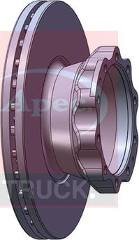 APEC DSK7045 - Гальмівний диск autocars.com.ua