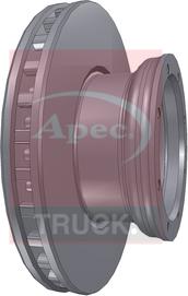 APEC DSK7048 - Гальмівний диск autocars.com.ua