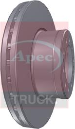 APEC DSK7049 - Гальмівний диск autocars.com.ua
