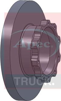 APEC DSK7072 - Гальмівний диск autocars.com.ua