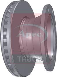 APEC DSK7077 - Гальмівний диск autocars.com.ua