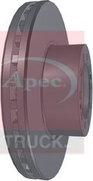 APEC DSK7091 - Гальмівний диск autocars.com.ua