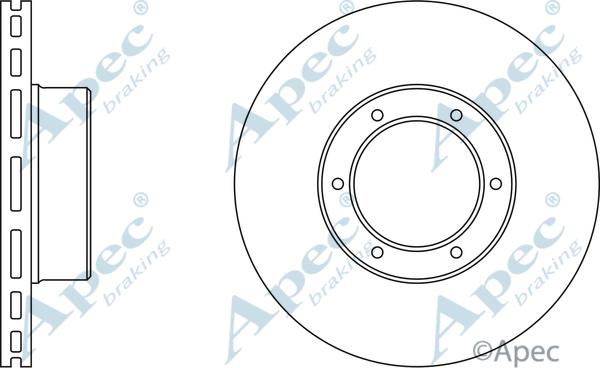 APEC DSK727 - Гальмівний диск autocars.com.ua