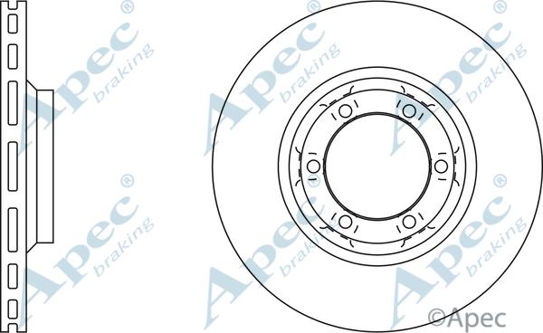 APEC DSK730 - Гальмівний диск autocars.com.ua