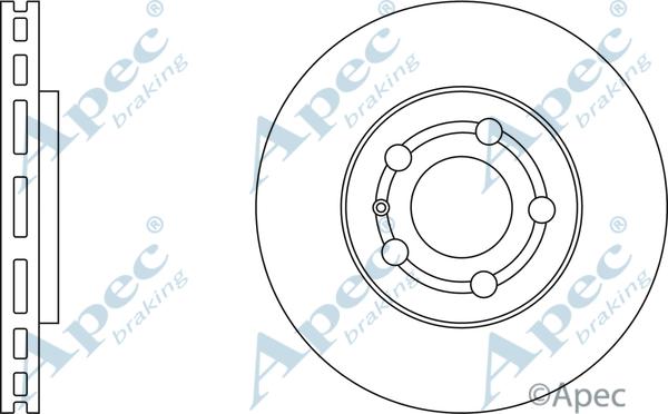 APEC DSK750 - Гальмівний диск autocars.com.ua
